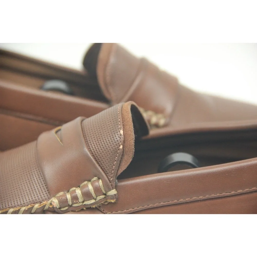 Nunn Bush Quail Valley Penny Dual Comfort Memory Foam Slip On Loafers 9.5M Brown